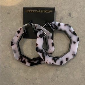Rebecca Minkoff Resin Hoop Earrings